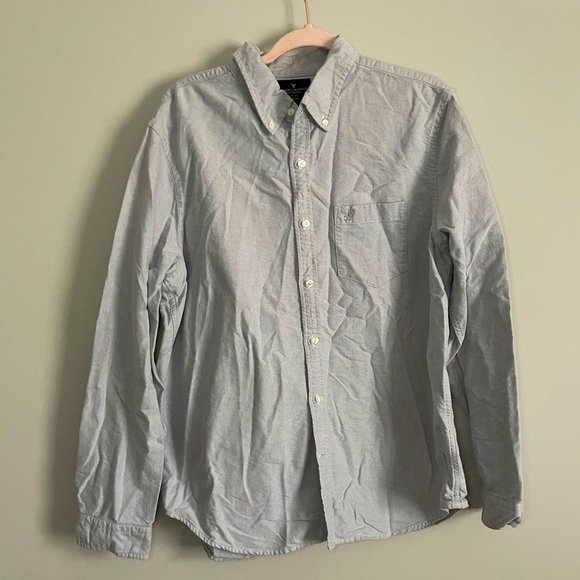 American Eagle Medium Tall Button-Down Shirt - Picture 1 of 9